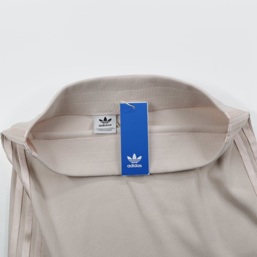 Adidas Originals Women's Slim Fit Stretch‎ Rib Mini Skirt Light Pink Size L - Picture 8 of 9